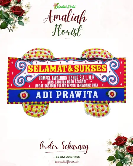 Papan Bunga Ucapan Selamat Mojorebo